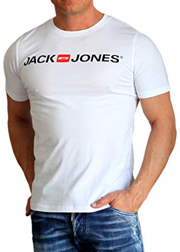 JACK & JONES Herren JJECORP Logo Tee SS Crew Neck NOOS T-Shirt (weiß, XXL)