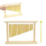 20 Töne Chime, Single Row Musik Percussion Instrumente, Wind Chime Tree mit Hammer, 20 Bars Metallisches Klangspiel, Windspiele, Windglocke für Musikmeditations-Yoga im Klassenzimmer Musikinstrument