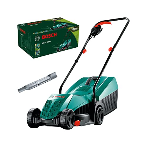 Bosch Rasenmäher ARM 3200 (1200 W, Schnittbreite: 32 cm, mit zusätzlichem Messer inklusive, im Karton) – Amazon Edition