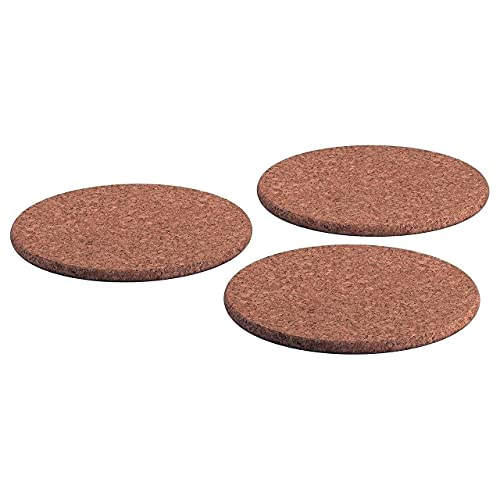 IKEA HEAT 3er Set Topfuntersetzer aus Kork 19cm Durchmesser Korkuntersetzer Untersetzer