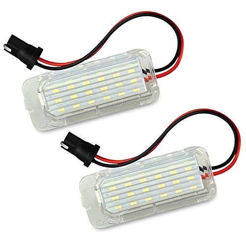 Kennzeichenbeleuchtung,Kennzeichenleuchte 2 stücke Number Kennzeichen Licht für Ford Focus 5D Fiesta Mondeo MK4 C-Max MK2 S-MAX KUGA Galaxy 6000K Weiße Auto Lampe