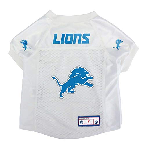 Littlearth NFL Basic Pet Jersey – Sporttrikot für Hunde und Katzen, Detroit Lions, XS – neues Logo