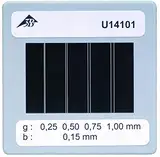 3B Scientific U14101 Membran mit 4 Doppelschlitzen in unterschiedlichen Abständen