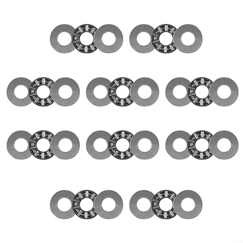 Nadelrollen-Drucklagersatz, 10-teilig, AXK0819 mit Hochleistungs-Unterlegscheiben