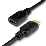PerfectHD 4K HDMI Kabel - HDMI Verlängerung - Ultra HD 2160p - Verlängerungskabel 1 m - Full HD 1080p - schwarz - 6 Verschiedene Längen