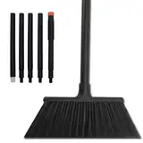 Xifando 137,2 cm langer Haushaltsbesen mit Eisenstiel – verstellbarer, robuster Besen für Innen- und Außenreinigung, geeignet für Häuser, Garagen, Küchen, Badezimmer, Einkaufszentren, Büros und Höfe