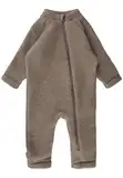 Mikk-line WALKOVERALL 92 Melange Denver | Wollwalk Overall Baby | Baby Schlafanzug Aus Wolle Für Baby Und Kleinkind | 95% Wolle - 100% mulesingfrei Merinowolle | Schlafanzug Baby Ohne Füße