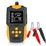 Vislone Batterietester für Auto, 12 V/24 V, LCD-Display, digital, Batterie-Diagnosewerkzeug, SOH SOC CCA IR-Messung für Auto, LKW, Motorrad