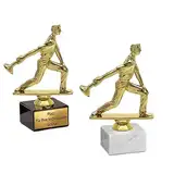 eberin · Asphaltstockschießen Pokal · Asphaltschießen · Stockschießen · Curling · Spieler mit Asphaltstock Gold // Marmorsockel · Ehrenpreis · Wanderpokal · Pokal mit Gravur ·