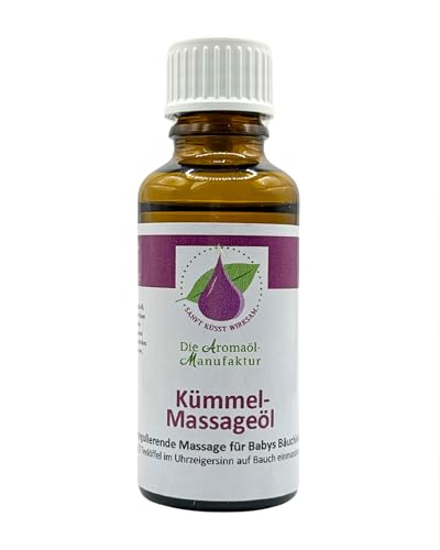 Die Aromaölmanufaktur KÜMMEL MASSAGEÖL für Babys 30ml - Wohltuende Baby Bauchmassage mit 100% natürliche Inhaltsstoffen, Babyöl