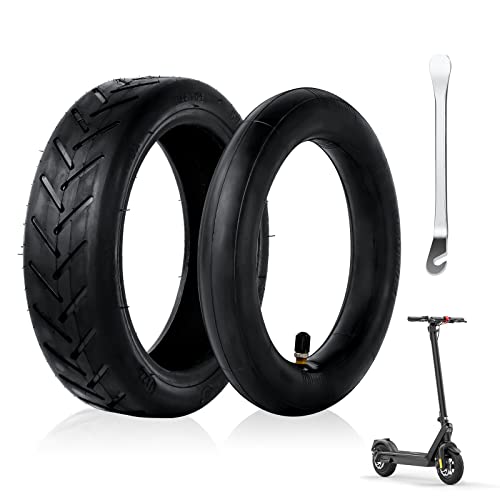 Ainiv 8 1/2 Scooter Reifen, Ersatzräder Außen und Innen Reifen, Elektroroller Gummireifen, 8,5 Zoll Roller Reifen mit Metallspudger, für Xiaomi Mijia M365 und 8,5 Zoll Universal-Luftreifen (Schwarz)