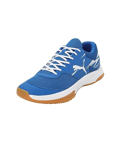 PUMA Unisex Varion Ii Indoor Court Shoe, Team Royal White Gum, 43 EU