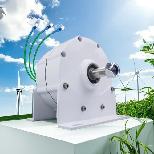 WEIMILOR 10000W AC Magnetgenerator 3 Phasen Getriebeloser Permanent-Magnetgenerator 520RPM Permanentmagnet Generator Lichtmaschine,220V