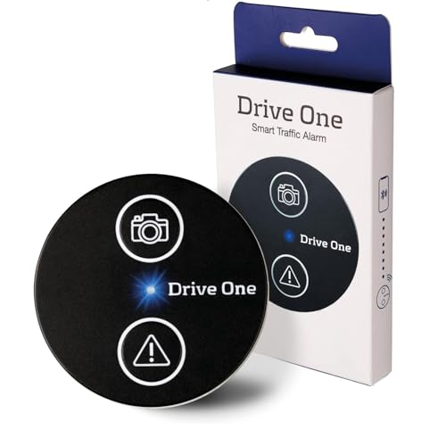 Needit Drive One Blitzerwarner - das Original I Warnt vor Blitzern & Gefahren im Straßenverkehr I Echtzeit Radarwarner, automatisch aktiv bei Bluetooth-Verbindung mit Smartphone I Daten von Blitzer.de