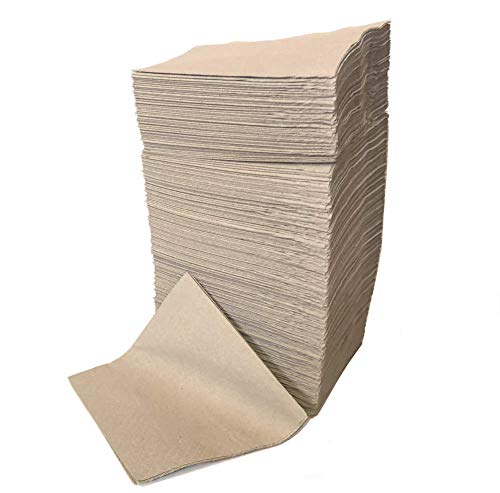 sellaviva Bio Servietten Recyclingpapier natur braun - 24x24 zweilagig - 200 Stück