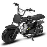 Dirt Bike Pocket Bike Kinder 105CC 4-Takt benzinbetriebenes Off Road Mini Dirt Bike Pit Bike mit Automatikgetriebe und Seilzugstarter DIY-Aufkleber Bike ab 13 Jahre (Schwarz)