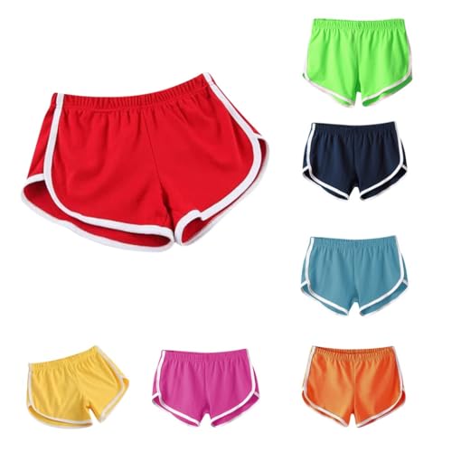 Shorts Damen Sommer Sport Shorts Lässige Kurze Hose Baumwolle High Waist Running Shorts Gym Fitness Shorts Kurz Sporthose Jogginghose Joggpants Damen Yoga Pants Sommerhose Running Shorts Casual