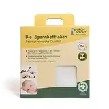 GRÜNSPECHT Bio-Spannbettlaken aus 100% Baumwolle (kbA), passend für 60x120cm & 70x140cm Matratze, hautfreundlich & atmungsaktiv, GOTS, (657-V1)