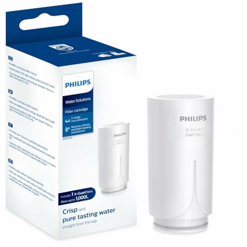 Philips Water AWP305/10 X-Guard Ersatz-Kartusche für On Tap Wasser Filter, Filter Kartusche für Wasserhahn Filter, Chlorin, 1 Stück (1er Pack)