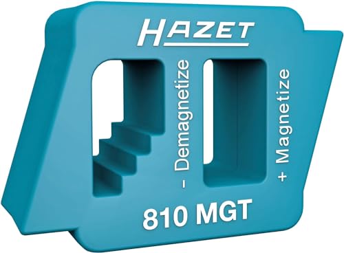 HAZET Magnetisier- / Entmagnetisier-Werkzeug 810MGT - Magnetisierer und Entmagnetisierer für Schraubendreher, Werkzeuge und eisenhaltige Kleinteile - in HAZET Logo-Form