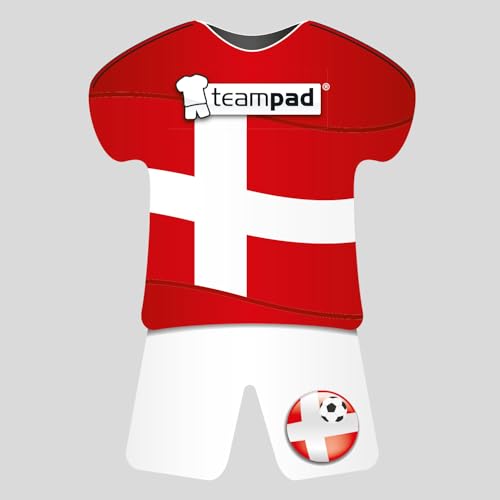 Antirutschpad im Dänemark Trikot-Design - Autohalterung für Handys & Navi im Trikot Style, für die Fußball EM, wasserfeste Unterlage ohne Klebstoff