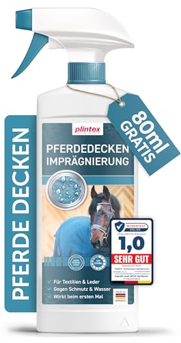 PLINTEX® 580ml Pferde-Decken Imprägnierspray für Pferde Outdoordecke, Regendecke I Pferde Zubehör