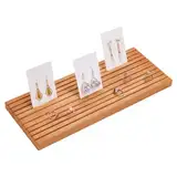 nbeads 10-Schlitz Quilting Lineal Rack, Peru Holz Lineal Rack Quilten 3mm Gitter Lineal Rack Organizer für Lineal Organizer Home Office Schreibtischständer, 35x14x1.9cm