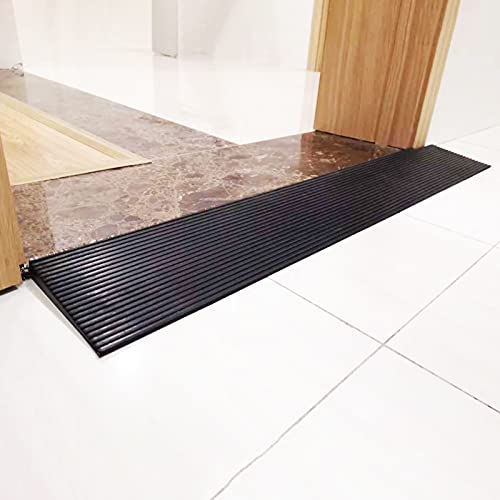 Türschwellenrampe 0,8 cm / 1,5 cm / 2 cm / 3 cm / 4 cm Anstieg, Rutschfeste Gummirampen Für Mobilheime, Rampenenden Für Mobilitätsroller/90 * 14 * 1.5Cm