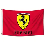 AMAKKFY Ferrari Racing Flagge Wandbanner Tapisserie für Garage Wohnheim Man Cave Room College Decor