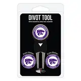 Team Golf NCAA Kansas State Wildcats Pitchgabel mit 3 Golfballmarkern, Marker sind abnehmbar, magnetisch, doppelseitig, Einheitsgröße (21845)