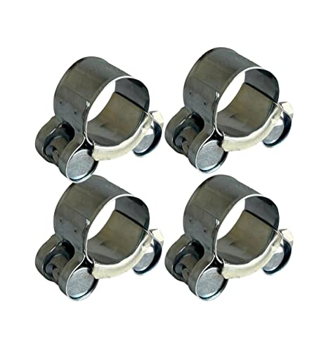 Boltza W1 Einzelner Bolzen Schlauch Super-Klemme Silikonkautschuk Auspuff x4 (22-25mm)