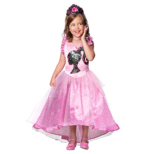 Rubie's offizielles Barbie Prinzessin Kostüm, Mädchen, Rosa, Medium 5-6 Jahre, Welttag des Buches