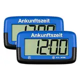 Needit 2X Park Micro elektronische Parkscheibe mit Zulassung I Die kleinste Parkscheibe der Welt | Digitale Parkuhr Mikro blau