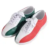 PENXZT Herren-Bowlingschuhe Anti-Rutsch Bowls Sneakers Leder Bequemes Leichtgewicht,A,46 EU