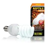 Exo Terra Reptile UVB 150, Wüstenterrarien Lampe, Kompakte UVB Lampe für in der Wüste lebende Reptilien, 26W, Fassung E27, Weiß US