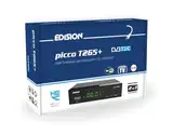 Edision Picco T265+ Terrestrischer DVB-T2 und Kabel DVB-C Receiver, H265 HEVC, FTA Full HD PVR, USB, HDMI, SCART, S/PDIF, IR, USB WiFi Support, Universal 2in1 Fernbedieung, Schwarz