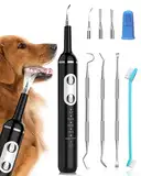 Stim-U-Dent Zahnreinigungsset Ultraschall für Hund, Zahnreiniger für Haustiere zum Entfernen von Zahnstein & Zahnbelag, mit LED-Licht, Hundezahnbürste zur Zahnpflege, Fingerzahnbürste