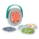 TIMIO Player + 5 Discs | Hör Märchen, Geschichten, Musik, Kinderlieder | Lern Zahlen, Buchstaben, Tiere, Objekte | In 8 Sprachen | Interaktives Audio-Lernspielzeug, Geschichtenerzähler, 2 - 6 Jahre