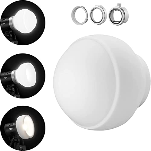 GODOX ML-CD15 Diffusion Dome Kit für ML30 MLBI ML60 ML60BI TT600 TT685S TT685 V860II TT520II V1S V1C V1N V1F V1O V860III-S TT685S AD100PRO AD200PRO AD300PRO AD400PRO (inklusive 3 Adapter)