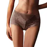 Unterwäsche Damen Slip Spitze G String Tangas Dessous Für Frauen Bikini Kurze Unterwäsche Höschen Für Frauen Damen Unterwäsche M (Coffee, M)