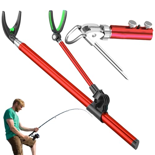 Angelrutenhalter Ständer, Angelständer Für Bodenmontage, Robuster Edelstahl Ständer 1,7M Tragbares Angelzubehör Für Outdoor Camping Süßwasser Salzwasser Männer Frauen