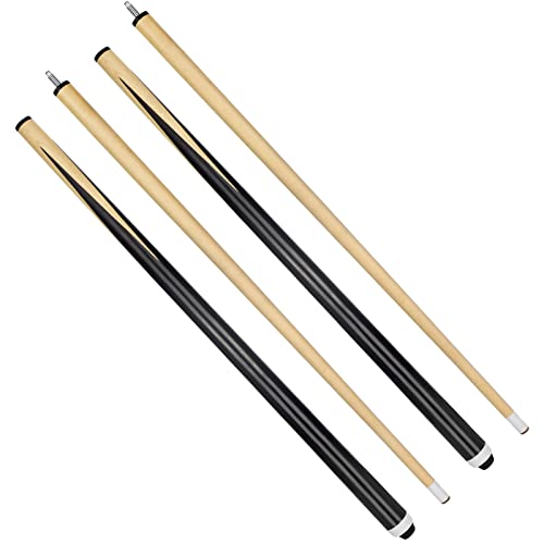 VANLAN Billard House Queue Sticks Pool Queues 2-teilig 122,9 cm Billardspitzen 13 mm Hausbar Billard Queue Sticks Hartholz Queues Set von 2 (121,9 cm Set von 2)