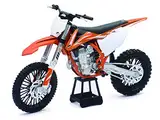 New Ray 1:10 KTM 450 SX-F 2017 Modellfahrrad, Orange/Weiß/Schwarz, 57943