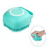 FUYIHGL Shampoo Bürste Bubble Brush für Baden Hundeseife mit Seifenspender Dusche Bürste Silikon mit Loop Handle für Haustiere Hunde Katzen Doggie (1Pcs, Grün)