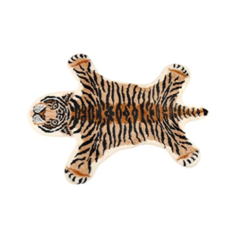 BESPORTBLE Tiger-Teppich Kinderteppiche Teppiche für Wohnzimmer Neuheit Schlafzimmer Teppich schlafzimmerteppich Bodenmatte in Tigerform dekorative Tiger-Fußmatte Polyacrylnitrilfaser (Acryl)