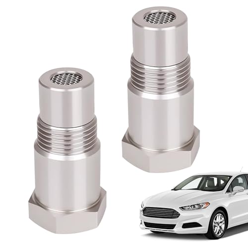 O2 Sensor Umgehungsadapter | Edelstahl 2 Stück Umgehungskit,Kfz-Ersatzteile für Motorenwartung, Ölwechsel, Auto Reparatur, Wartung und