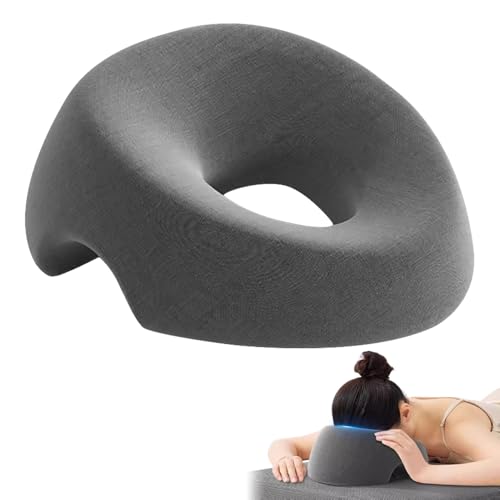 KUWUNG Massagekissen Kopf Loch, Massage Kopfstütze für Bett, Memory-Schaum Gesichtskissen mit Loch, Massage Kopfstütze Für Schreibtische, Spa, Salon, Massagebett