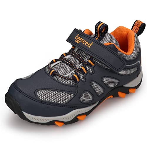 UOVO Turnschuhe Jungen Wanderschuhe Sneakers Kinder Trekking Schuhe Outdoor Sportschuhe Laufschuhe 33