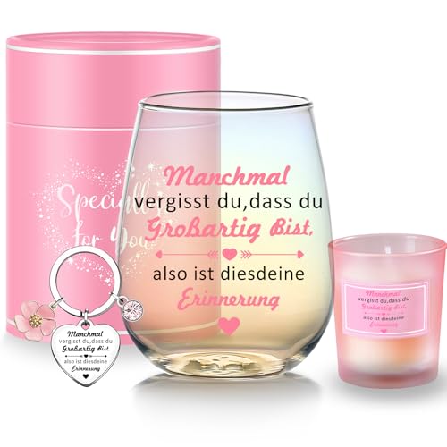 Geschenke für Frauen Freundin Geburtstagsgeschenk für Frauen Weingläser Beste Freundin Geschenk Abschiedsgeschenk Kollegen Weihnachtsgeschenke für Damen Schwester Ehefrau und Mutter Geschenk