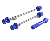 PLATT Fahrrad Schnellspanner,Vorder und Hinterrad Schnellspannset,Schnellspannachsen für Rennrad/Mountainbike,(Blau/1Paar)